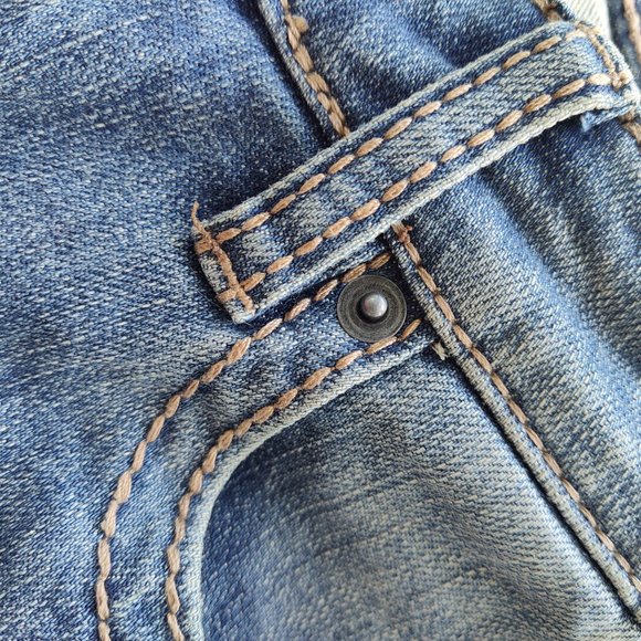 ROCK & ROLL Womens Riding Jeans Bootcut Distressed Medium Wash Denim W27 NWT - Picture 6 of 13